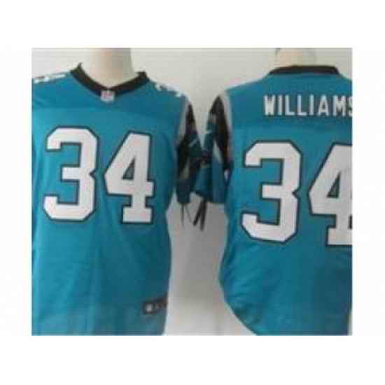 Nike Carolina Panthers 34 DeAngelo Williams blue Elite NFL Jersey